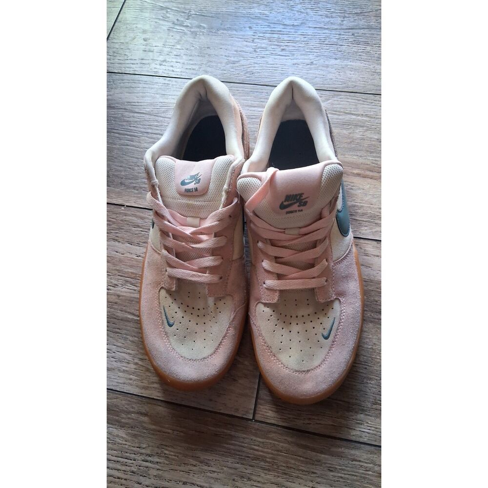 Nike SB Force 58 Pink Blue Gum Skate Shoes Men’s Size 12 DV5477-600